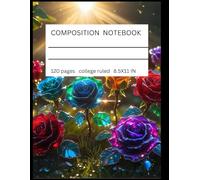 COMPOSITION NOTEBOOK: BEAUTIFUL VINTAGE FLOWERS ROSES BOTANICAL ILLUSTRATION