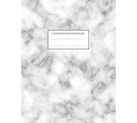 Composition Notebook: Black and White Marble For Boy Subject Book (School Essentials) College rule 100 Sheets Composition Notebook for High School Students, Teachers & Office, Blank Lined Journal