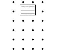 Composition Notebook: Black Dots in White Color | Primary Composition Notebooks | Wide-Ruled Lined | 8.5 x 11 inches | 130 Pages | For Kids, Boys, ... Students School Supplies | Aesthetic Notebook