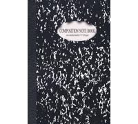 Composition Notebook Black Marble: Wide Ruled Notebook for School, College, and Journaling | 6x9 Inches, 120 Pages, Classic Composition Book Cover