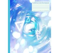 Composition Notebook: Blue Spiral Light Rays: College Ruled Lined Notebook, 7.5 x 9.25 in, 110 Pages for School, Work, and Writing