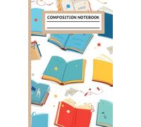 Composition Notebook: Book and Paper Airplane Pattern College Ruled Journal