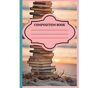 Composition Notebook:: Book Theme Illustration for Cute Journal for School, College, Office Work, Book Lovers, Readers, Girls, Teens and Women 118 pages