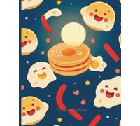 Composition notebook: Breakfast for Dinner Notebook | College Ruled | Cute Food Journal with Pancakes, Eggs & Sausages | 7.5 x 9.25 in, 100 Pages