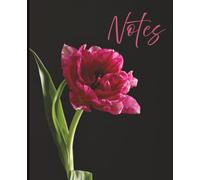 Composition Notebook - Carnation Against Black Background: A 7.5" x 9.25" College Ruled Floral Notebook with 120 Lined Pages for Writing, Journaling, and Everyday Notes