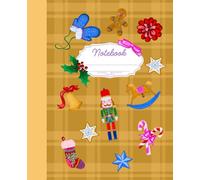Composition Notebook: Christmas Galore Dark | Wide-Lined | 7.5” x 9.25” | 110 Pages | Kids | Teens | Student: Elegant Journal, great gift for school and office