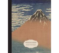 Composition Notebook: Clear Weather with a Southerly Wind, 7.5 x 9.5, 120 pages: Japanese Art, Elegant Aesthetic, Gift for Office and Back to School