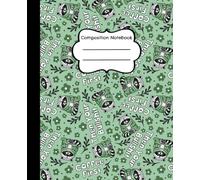Composition Notebook: Coffee First Then Your Bullshit- 7.5 x 9.25" College Ruled, 110 Pages, School and Office Writing Journal- Sarcastic Raccoons