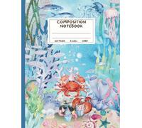 Composition Notebook College Lined: Crustacean Celebration Journal Diary | Cute Under the Sea Party Theme Stationery for Back to School, Home, Office & College | Ocean Lover Gift 8.5x11