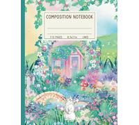 Composition Notebook College Lined: Enchanted Fairy Garden Journal Diary | Whimsical Fantasy Theme Stationery for Back to School, Home, Office & College | Cute Gift for Fairy & Nature Lovers 8.5x11
