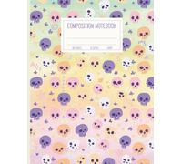 Composition Notebook College Lined: Pastel Goth Halloween Journal | Cute Spooky Skull & Doodle Art Stationery for Back to School, Home, Office & College | Rainbow Aesthetic Lover Gift 8.5x11