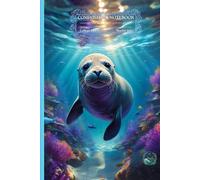 Composition Notebook College Rule by Nira Green: Ruled notebook with an illustration on the cover of wonderful marine life for school, college, office and work.