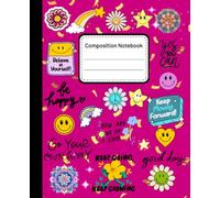 Composition Notebook College Rule: Cute Magenta Lined Page Journal for Women, Teens, School, Work or Office With Positive Affirmations
