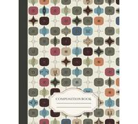 Composition Notebook: College Ruled 100 Pages | 9.25in x 7.5in | Beautiful Multi-Colored Mosaic Tile Pattern | Note Taking | Journaling | Studying | ... Tile Pattern Design | Matte Cover | Colorful