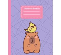 Composition Notebook College Ruled 110 Pages 7.5 x 9.25": Cute Capybara working | Vintage & Coquette | Aesthetic School Supplies | Ruled Note for ... | Everyday Journal | Capybara Gifts for Kids