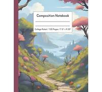 Composition Notebook: College Ruled, 120 Pages, 7.5 x 9.25 | Tranquil Sakura Forest Scene with Blooming Trees for Journaling, School Notes and Creative Writing