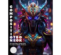 Composition Notebook College Ruled: 120 White Paper Pages Gray Lined 60 Sheets for School or College Student Teacher Class Office Work Journal ... 7.5 x 9.25 Inch Alien Predator Warrior 1.