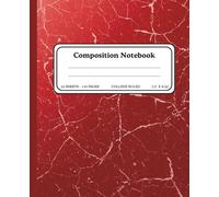 Composition Notebook College Ruled - 7.5" x 9.25", 110 Pages, Notebook for School, Students, Writing, and Note-Taking: Stylish Marble Cover Notebook for School, Journaling, Writing, and Daily Notes