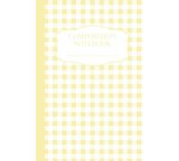 Composition Notebook: College Ruled | Aesthetic | Pastel Yellow | Gingham | Cute Pattern | Cottagecore | 6 x 9 inches | 100 Pages | Kids Teens | Girls | Women