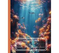 Composition Notebook College Ruled: Beautiful Underwater Ocean Notebook for School, College, Work, Office | 7.5 x 9.25 Writing Journal 100 Pages with lined Paper for Beach, Ocean, Marine Lovers