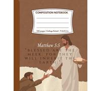 Composition Notebook College Ruled: Blessed Are the Meek | A Notebook of Strength in Humility | For School, College, Office or Work