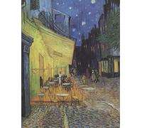 Composition Notebook College Ruled: Café Terrace at Night by Vincent van Gogh: Aesthetic Fine Art Notebook | 120 Pages, 8.5 x 11 | Wide Lined Journal for School, College, Office & Work