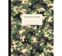 Composition Notebook College Ruled: Camouflage College Ruled | Classic Green Military Style Journal for School, College, Office, Work