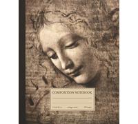 Composition Notebook College Ruled: Classical Sketch Art Design Soft Cover | Vintage Aesthetic Journal For Girls, Teens, Women