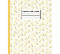 Composition Notebook College Ruled: Cottagecore Yellow Rose Pattern: Preppy Coquette Aesthetic Floral Journal for School, Writing & Everyday Notes
