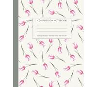 Composition Notebook College Ruled: Cute Flowers Design - Dot Grid: Aesthetic Journal for Bullet Journaling & Sketching | Pretty Floral style with Light Pink Tulips