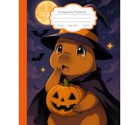 Composition Notebook College Ruled: Cute Halloween Kawaii Capybara Cover, Fun Aesthetic Journal for Kids, Teens & Capybara Lovers - for College, School, Office & Work (7.5x9.25) 110 Pages