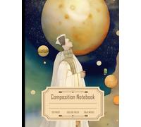 Composition Notebook College Ruled: Cute Watercolor Solar System, by Mikalojus Konstantinas Ciurlionis, John Bauer, Japanese Anime Style, Ideal for Mystery and Fantasy, Size 8.5x11 Inches, 120 Pages