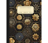 Composition Notebook College Ruled: Elegant Floral Mandala Aesthetic Cover Design for Students and Professionals