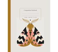 Composition Notebook College Ruled: Elegant Moth Design | Boho Aesthetic Journal for School, College & Writing: Artistic lined notebook - 110 college-ruled pages, soft matte cover, 7.5 x 9.25 in