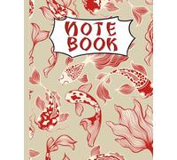 Composition Notebook College Ruled: Elegant Red Koi Fish Design for Girls, Teens, and Nature Lovers: A Stylish and Artistic Notebook for School, Journaling, and Creative Writing