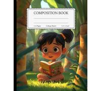 Composition Notebook - College Ruled for Students back to school: The little girl doing her school homework