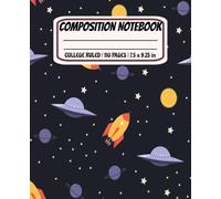 Composition Notebook College Ruled: Galaxy Space Aesthetic | Cosmic Starry Night Journal For School, College, Office, Work | Celestial College Ruled Notebook