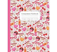Composition Notebook College Ruled: Hippie Groovy Love Things Cute Preppy Aesthetic Journal for Teen Girls Women