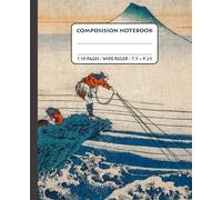 Composition Notebook College Ruled: Hokusai Koshu Kajikazawa Japanese Landscape: Vintage Ukiyo-e Fuji Art | Aesthetic Journal For School, College, Office & Work
