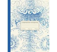 Composition Notebook College Ruled: Jellyfish Vintage Botanical Illustration | Antique Style Ocean | Cute Sea Life Aesthetic Journal For School, College, Office, Work