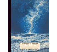 Composition Notebook College Ruled: Lightning illustration Vintage Aesthetic Notebook, School Notes, writing journal, 7.5x9.25 (110 pages) Front and Back are Soft Cover