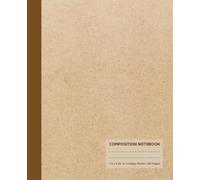 Composition Notebook: College Ruled Lined Notebook with 7.5 x 9.25 Minimalist Chocolate Brown Kraft Paper Pattern Matte Cover, Plain School Supplies for Notes and Writing