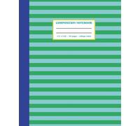 Composition Notebook College Ruled: Minimalist Stripes | Journal For Back To School, Office, Work