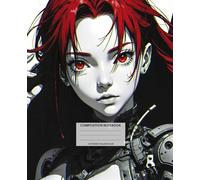Composition Notebook College Ruled: Monochrome redhead Girl Art. Minimalist Black & White Journal for Artists, Writers, and Students | 100 Pages