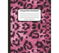 Composition Notebook - College Ruled Notebook - 120 Pages - PURPLE LEOPARD Cover - 7.5" x 9.25: Stand out from the crowd with this fantastic Leopard print student notebook !