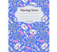Composition Notebook College Ruled: Nursing Pattern Doodle Illustration | Nursing Aesthetic Notebook for Nursing Students And Nurses| 110 Pages