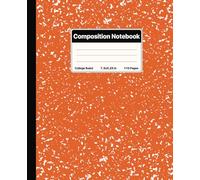 Composition Notebook College Ruled: Orange Marble Pattern. For Students. College, School, Office & Work