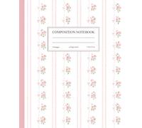 Composition Notebook College Ruled: Pink Coquette Notebook | Cute Girly Aesthetic | Preppy Cottagecore Journal for School, College, Office, and Work | Birthday Gift for Her