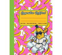 Composition Notebook College Ruled "Play Ball, Go Bananas!" for Baseball-Loving Kids (7.5in x 9.75in): Cool Baseball Notebook for Girls - Fun School Supplies & Gift for Kids Who Love Sports and Laughs
