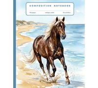 Composition Notebook College Ruled: Rocky Mountain Horse Notebook for Studying, Work, Note Taking | Horse Themed Lined Journal for School, College, Work | Nature Lover Stationery Gift for Students